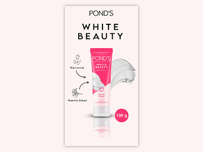 Product Thumbnail cosmetics design graphic design illustration pink ponds ponds white beauty product product thumbnail thumbnail