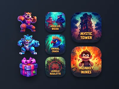 Casino Covers: Illustrations casino character covers crash design gambling game cover gift hero illustrations interface mines nft p2e personage roulette tiger tower web design web3