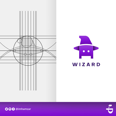 Wizard Logo ai logo amazing logo app app logo app logo design artificial intelligence awesome logo branding creative creative logo design golden ratio logo graphic design graphic designer logo ui ui logo vector wizard wizard logo