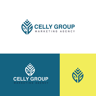 Cally Group icon related minimal logo design template branding business logo design graphic design green text logo illustration logo minimal logo modern logo ui