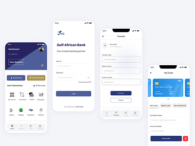 Online Banking app design ui ux