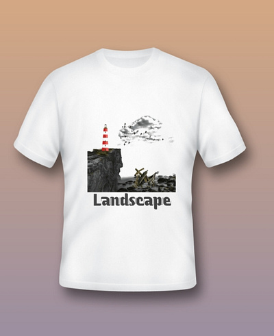 Landscape t-shirt landscape t shirt t shirtdesign