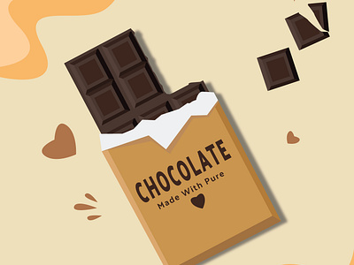 Chocolate Bar chocolate chocolate art chocolate bar chocolate day chocolate illustration chocolate love chocolate sample design chocolate vector art dark chocolate graphic art graphic design graphics happy chocolate day illustration vector chocolate vector graphics