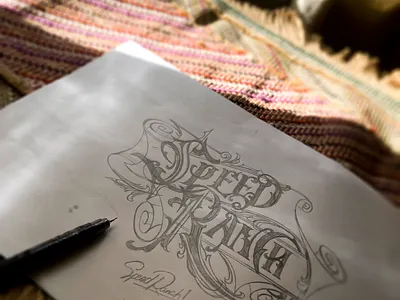 Speed Ranch Sketch branding handdrawn lettering logo type typography victorian vintage