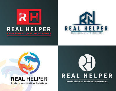 Real Helper Logo branding branding design business logo company logo corporate graphic design logo logo design minimal modern stationery design