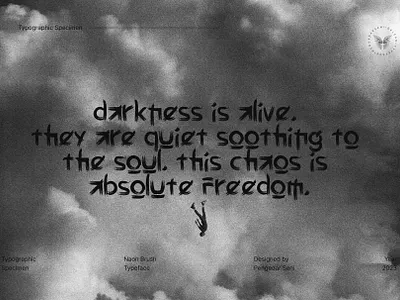 Naon Brush Typeface bold font brush font dark font font handmade font horror font street font typeface typography