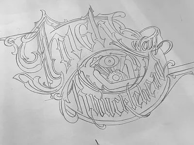Sketch of Highway Knuclehead branding customworkshop garage handdrawn highway illustration knucklehead lettering logo logotype pencilssketch sketches type typography