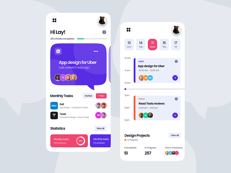 Project Management App Concept by Cyril Stephen on Dribbble