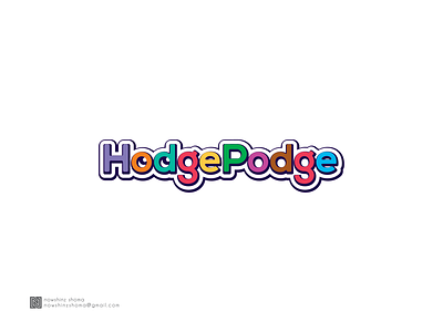 HODGEPODGE company fun logo fun typography graphic design logo logo design minimal modern logo