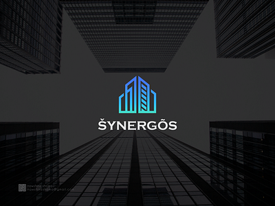 Synergos company estate logo graphic design logo logo design minimal modern logo