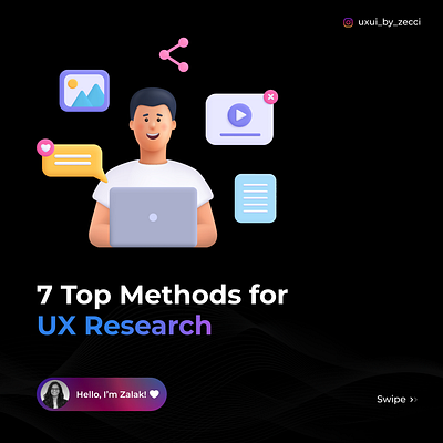 7 Top Methods for UX Research app design branding design graphic design illustration logo typography ui ux vector