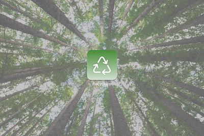 #DailyUI005 App Icon app appicon branding dailychallagne dailyui dailyui005 design graphic design green icon illustration logo recycle recycling trees ui vector