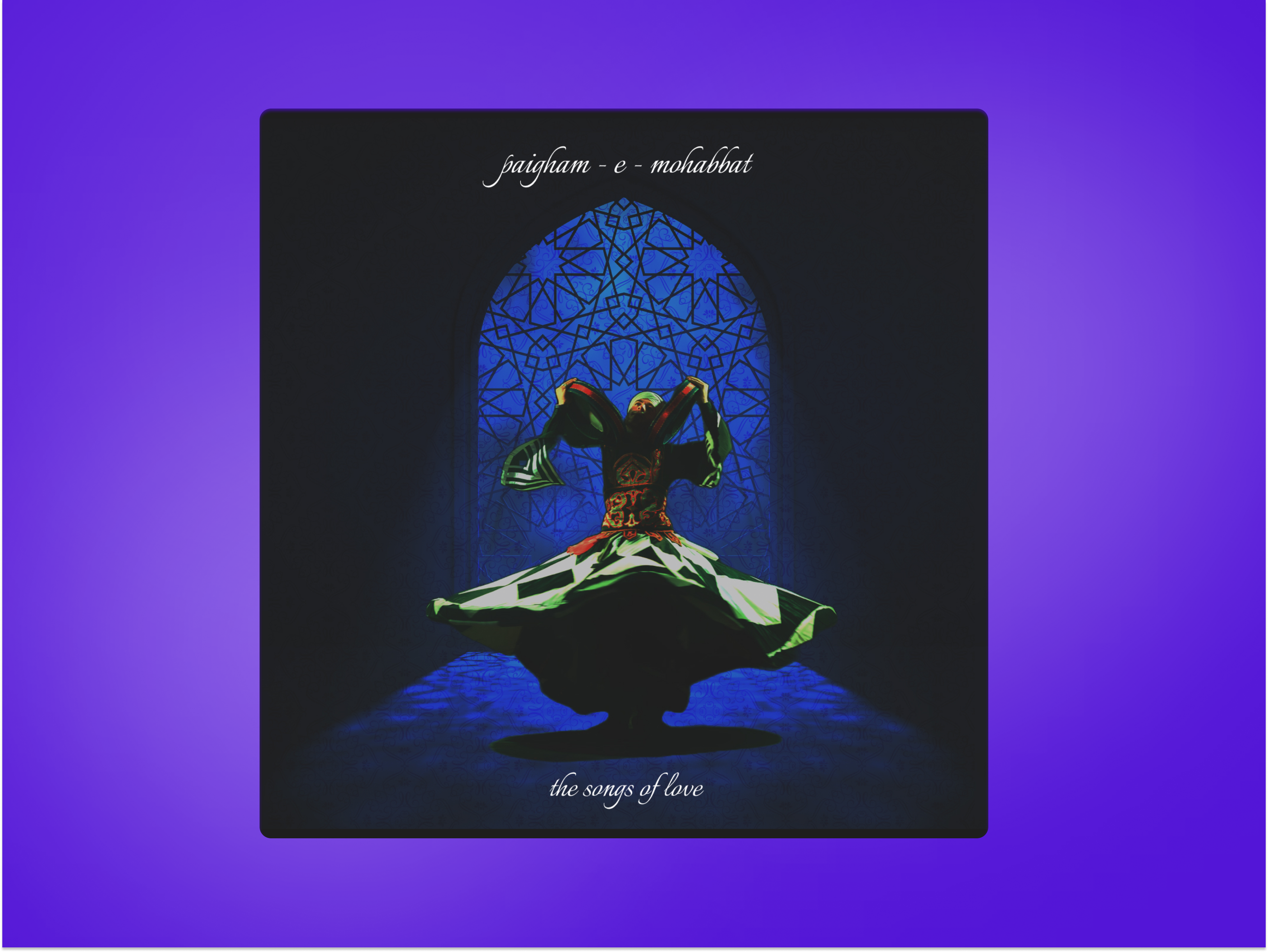 Paigham-e-mohabbat : Playlist cover design branding graphic design ui vector