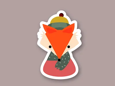 Fox character animal animal character autumn cartoon cartoon character character character design design dog fall fox foxy graphic design illustration kids stickers winter animal