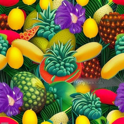 Fruit Stand cicacecilia deco design fabric illustration pattern wallpaper