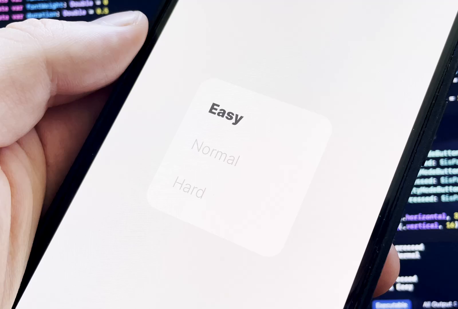 Difficulty Mode Selector [SwiftUI] by Oleg Frolov on Dribbble