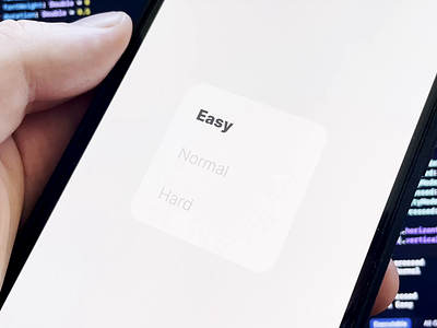 Difficulty Mode Selector [SwiftUI] 3d animation difficulty mode interaction design ios microinteractions motion ui prototype prototyping selector swift switch switcher ui ui animation ui design ux xcode