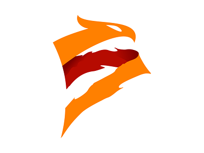 Spirit Orange branding dragon eagle fire garuda illustration indonesia logo orange phoenix s simple spirit