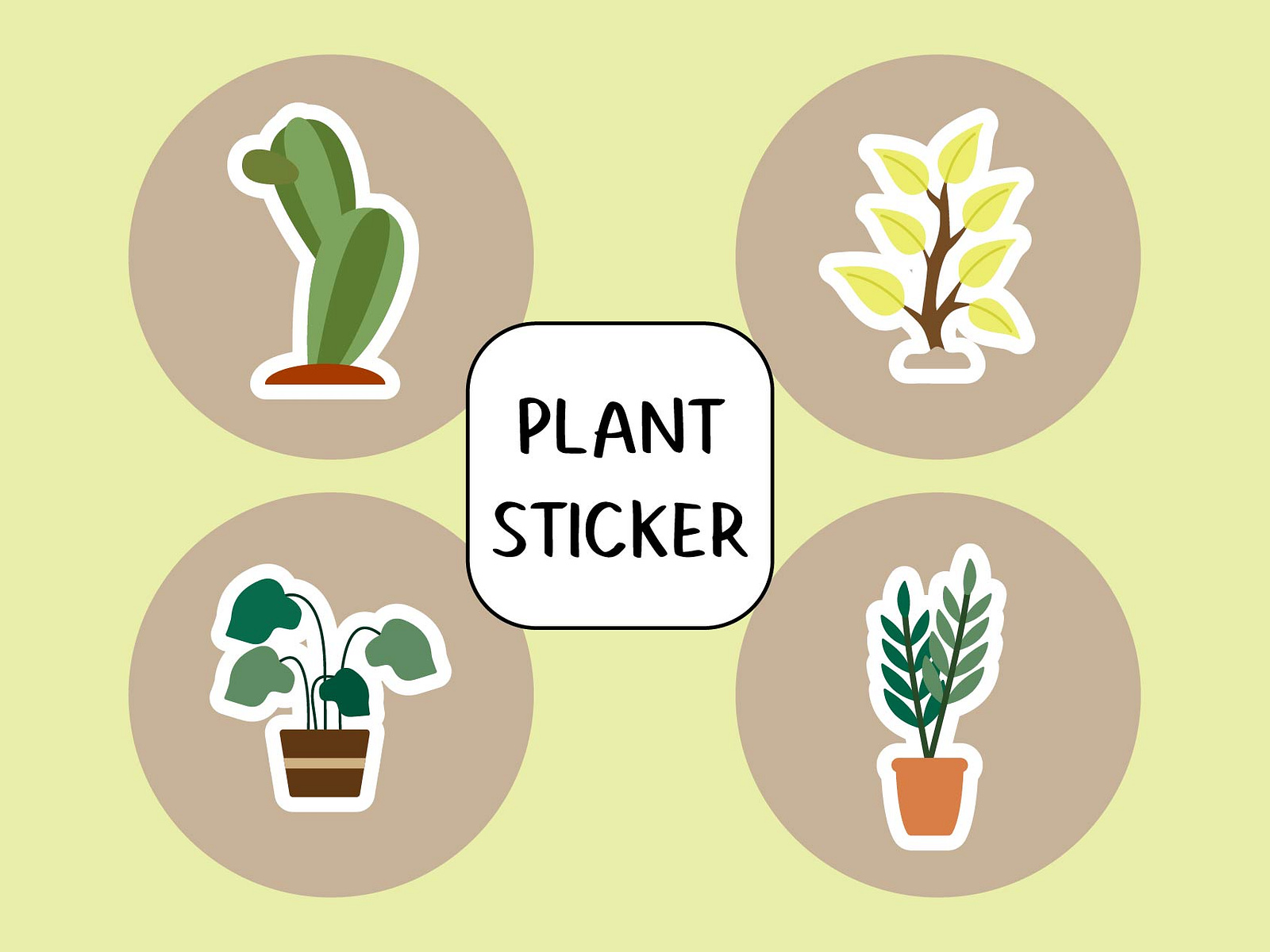 Cute Plant Sticker by Igamem Studio on Dribbble