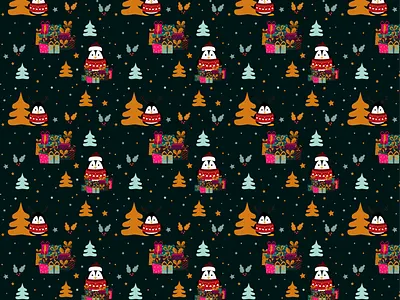 Christmas penguin stickers animal animal pattern cartoon character christmas design christmas digital paper christmas patter christmas ugly sveater design gift box graphic design holiday pattern illustration kids pattern stickers winter winter animal pattern winter digital papers winter pattern xmas pattern