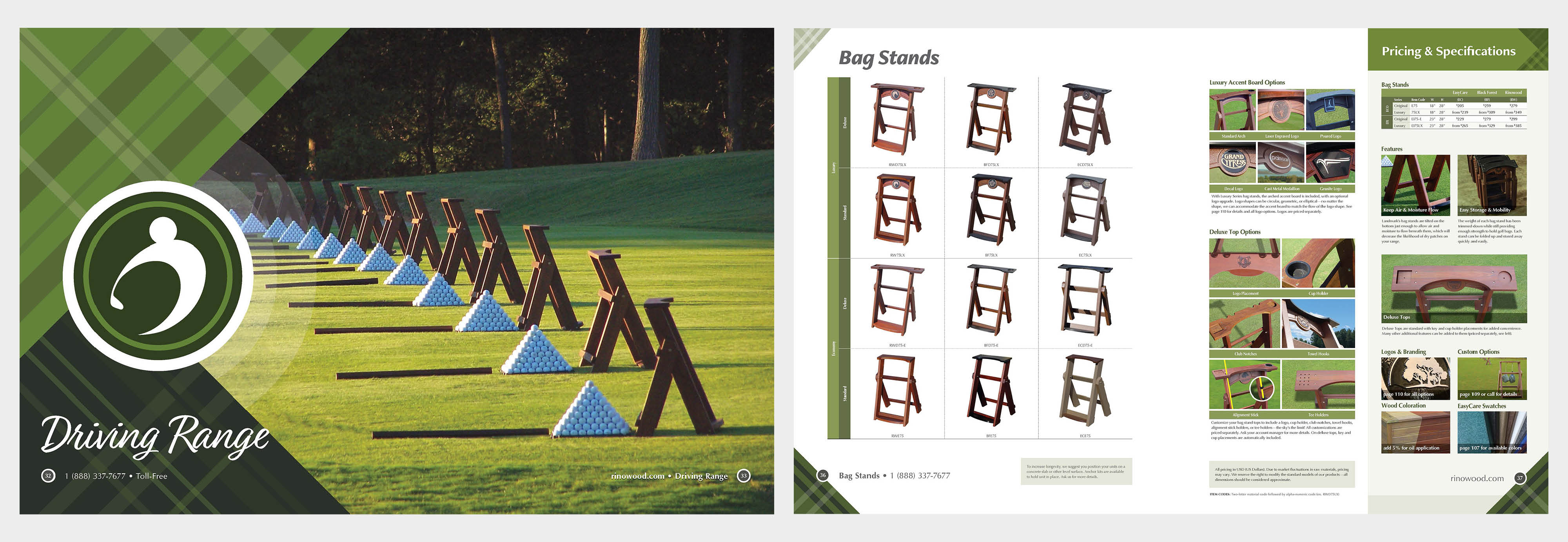 Landmark Golf Course Products by Brad Horton Design on Dribbble