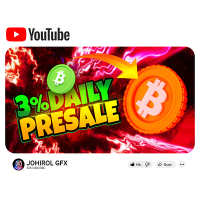 coin thumbnail design businessthumbnaildesign financethumbnail gfxjohirol johiroldesigner johirolgfx thumbnail youtubethumbnail