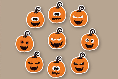 Halloween pumpkin face animal autumn cartoon cartoon halloweeen cartoon pumpkin character cute halloween cute pumpkin fall pumpkin funny halloween funny pumpkin graphic design halloween halloween character halloween pumpkin illustration pumpkin face spooky stickers