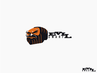 Evil Dwarf logo vector