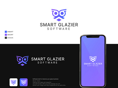 Logo, Logo Design, Smart Glazier Owl Logo Design band logo bangladeshi logo best logo brand identity logo branding business logo company logo glass logo logo logo design logo idea logo mark logos logos mark owl glass logo owl logo smart glazier logo