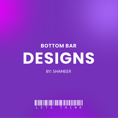 Bottom Bar Designs graphic design ui