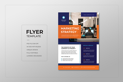 Flyer Premium Template Marketing Business branding brochure design business flyer template design flyer layout marketing modern professional promotion psd