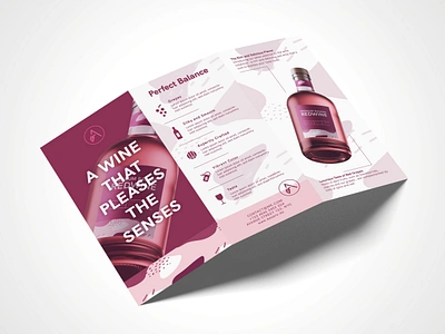 Brochure Flyer Design for Amero bifold brochure brochure brochure design brochure template creativity designer flyer flyer design flyers graphic design layout modern multipage brochure print print design trifold trifold brochure typography wine winery