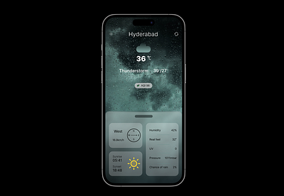 Today's weather ui weather app