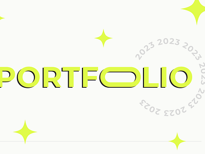 Portfolio neon green portfolio portfolio 2023 web design