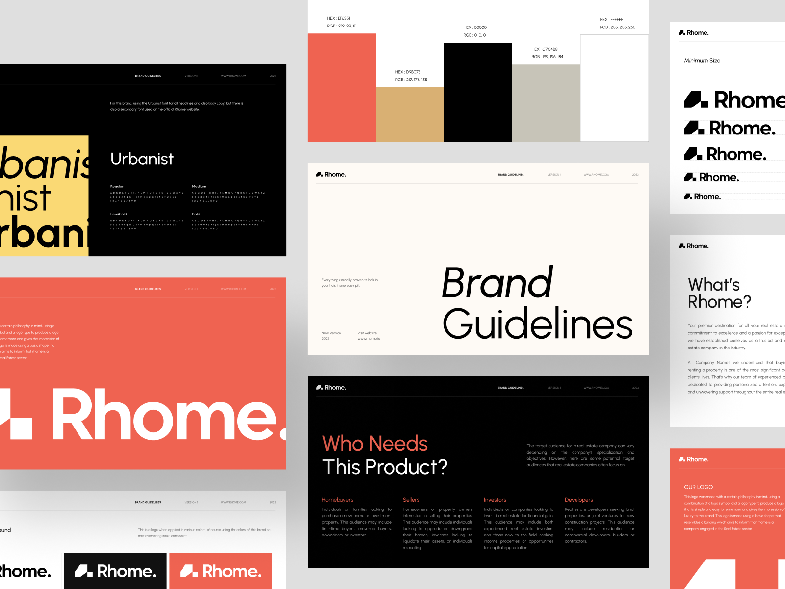 Rhome Real Estate - Brand Guidelines by Faza Dzikrulloh for Hatypo ...