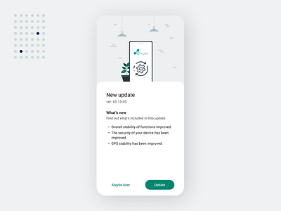 New Update app design illustration mobile app ui ux vector