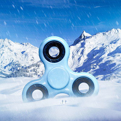 Fidget spinner landed in Iceland compositing creative design editing fidget iceland imageblend imagemanipulation manipulation