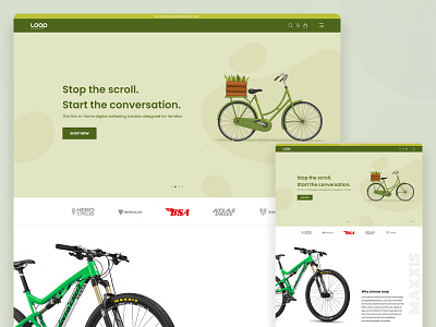 Cycle page design branding design graphic design illustration ui ux web design
