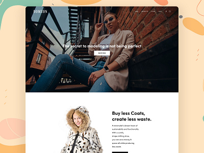 Fashion Page branding design fashion page graphic design illustration ui ux web design