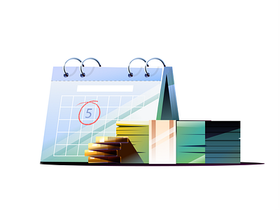 Short-term Loan – Vector Illustration branding calendar cash design graphic design illustration loan logo short time ui vector