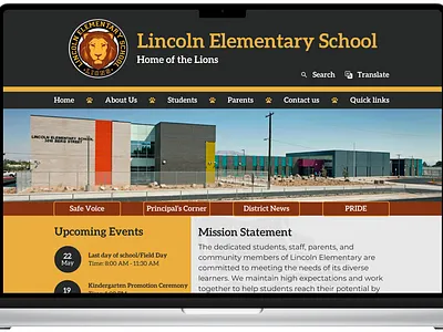 Daily UI 003 - Landing Page daily003 design elementaryschoolwebsite landingpage schoolwebsite ui ux webdesign