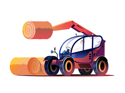 Tractor – Vector Illustration branding cargo design gradient graphic design illustration logo tractor transport ui vector