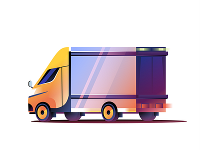 Van Delivery – Vector Illustration branding car delivery design graphic design illustration transport ui van vector