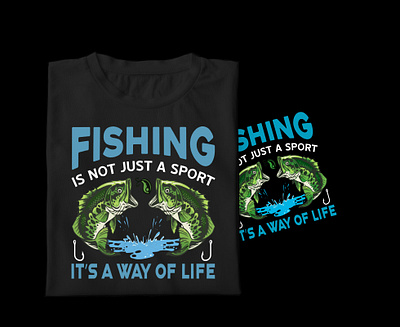 Fishing T-shirt Design branding design fish fishing fishing t shirt graphic design illustration modern t shirt t shirt design vector