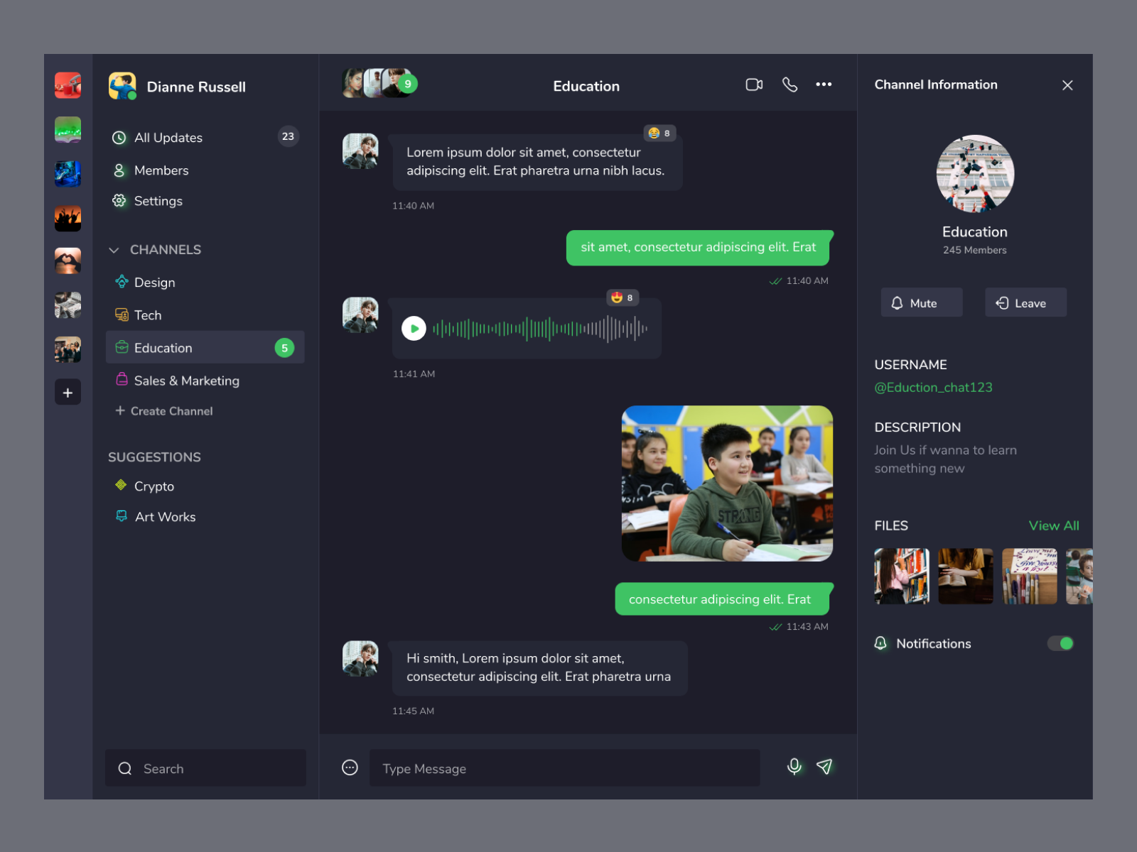 Dynamic Discussion Chat App by Rajat Sharma on Dribbble