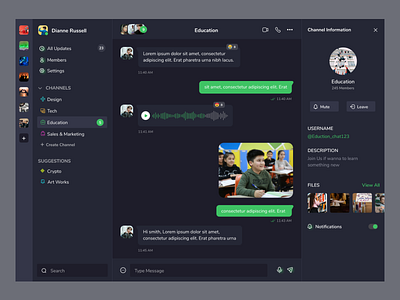 Dynamic Discussion Chat App chat dashboard design dynamic discussion chat app illustration landing page product design web app