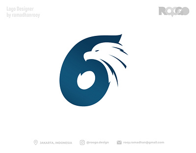 EA6LE awesome branding design eagle elegant go graphic design illustration letter g logo number six typography vector