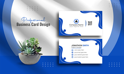 Modern luxury unique Business card design addvertising banner blue branding business business card businesscard businessflyer corporate design illustration logo luxury modern stationary ui unique vector visiting card