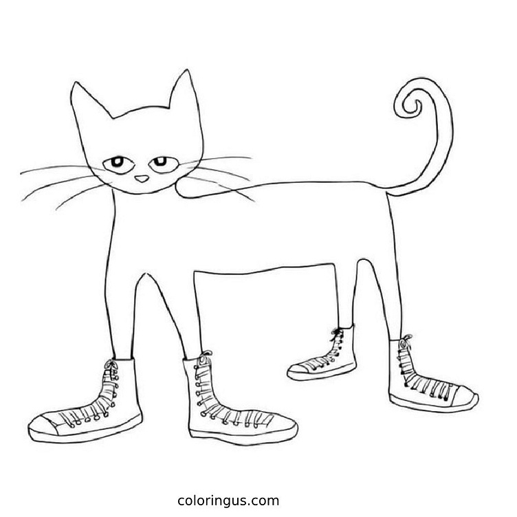 Free Printable Pete The Cat Coloring Pages by Coloring