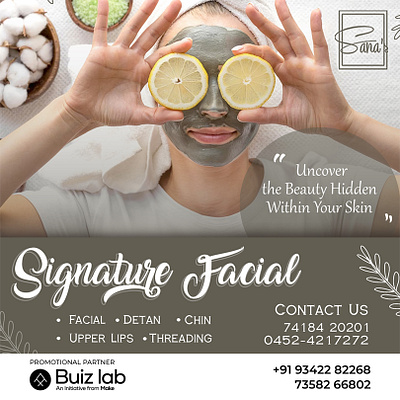 Facial care poster design beauty branding care design graphicsdesign ideas marketing poster posterdesign skin skincare tips